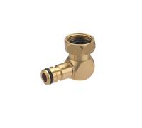 Raccord Laiton pour Dévidoir Arrosage Coudé Femelle Ecrou Tournant 20x27 (3/4) - Raccordement Automatique AROZ