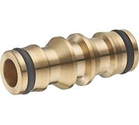 Raccord Laiton pour Tuyau d'Arrosage Jonction Double Automatique AROZ