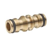 Raccord Laiton pour Tuyau d'Arrosage Jonction Double Automatique AROZ