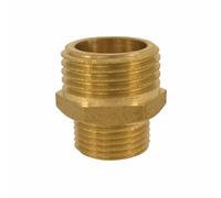 Raccord Laiton Réduit - Double Mamelon Fileté 1 1/4" AG x 1/2" AG
