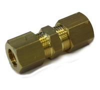 Raccord - Laiton - Union Droit - Ø 6 mm - Olives Imperdables - Couleur Laiton