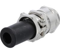 Raccord LAPP avec protection anti-pliure M25x1,5 ZBKM-25/1 Raccord intermédiaire hexagonal en laiton (CuZn) nickelé Longueur du filetage