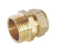 Raccord mâle bicône en laiton pour tube cuivre 16mm x 1/2" Somatherm