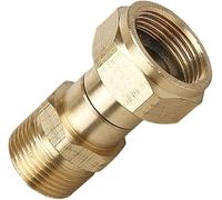 Raccord mâle M22 pour nettoyeur haute pression en laiton avec joint pivotant pour nettoyeur haute pression Pistolet à eau de nettoyage de voiture Filetage interne 14 mm 3000 psi Cadac Connecteur de