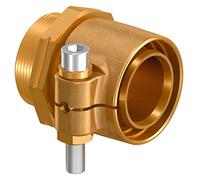 Raccord mâle PN10 75x10,3-2", avec filetage cylindrique, avec joints toriques, température et pression maximale de 10 bar/95oC ou 16 bar/20oC, laiton doré (référence 1018342)