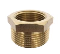 Raccord mamelon réduit laiton mâle-femelle visser Ø 1" x 1/2" - lot de 5 | Permet d'adapter facilement deux filetages de diamètres différents pour vos installations de plomberie.