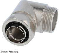 Raccord métallique FLEXA USW-P coudé à 90 degrés, filetage PG16x1,41 pour tuyau de diamètre extérieur 21,0 mm pour