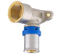 Raccord Multicouche à Sertir Multi profils TH-H-U coude applique murale diamètre Ø16 mm - à visser femelle 15x21 (1/2) - Norme NF 545 pour réseau d'eau potable et chauffage NOYON & THIEBAULT