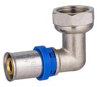 Raccord Multicouche à Sertir Multi profils TH-H-U coude diamètre Ø16 mm - à visser femelle écrou tournant 15x21 (1/2) - Norme NF 545 pour réseau d'eau potable et chauffage NOYON & THIEBAULT