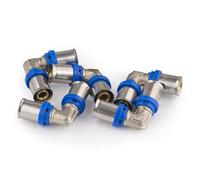 Raccord Multicouche à Sertir Multi profils TH-H-U coude égal diamètre Ø16 mm - sachet de 5 raccords - Norme NF 545 pour réseau d'eau potable et chauffage NOYON & THIEBAULT