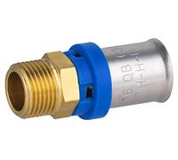 Raccord Multicouche à Sertir Multi profils TH-H-U diamètre Ø16 mm - à visser Mâle 12x17 (3/8) - Norme NF 545 pour réseau d'eau potable et chauffage NOYON & THIEBAULT