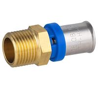 Raccord Multicouche à Sertir Multi profils TH-H-U diamètre Ø16 mm - à visser Mâle 15x21 (1/2) - Norme NF 545 pour réseau d'eau potable et chauffage NOYON & THIEBAULT