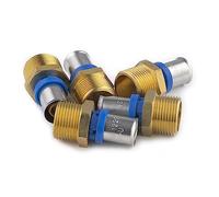 Raccord Multicouche à Sertir Multi profils TH-H-U diamètre Ø16 mm - à visser Mâle 20x27 (3/4) sachet de 5 raccords - Norme NF 545 pour réseau d'eau potable et chauffage NOYON & THIEBAULT