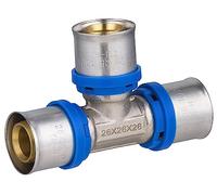 Raccord Multicouche à Sertir Multi profils TH-H-U té égal diamètre Ø26 mm - Norme NF 545 pour réseau d'eau potable et chauffage NOYON & THIEBAULT