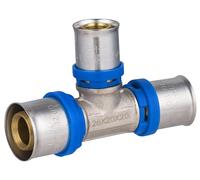 Raccord Multicouche à Sertir Multi profils TH-H-U té réduit diamètre Ø26 mm - Ø20 mm - Ø20 mm - Norme NF 545 pour réseau d'eau potable et chauffage NOYON & THIEBAULT