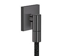 Axor Fine - Coude mural, chrome noir brossé 36738340