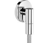 Raccord mural FixFit Fine S 28882000 avec clapet anti hansgrohe retour, S, rond, chromé