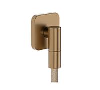 Raccord mural hansgrohe FixFit Fine Q 28884140 avec clapet anti-retour, Q, softsquare, bronze brossé