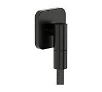 Raccord mural hansgrohe FixFit Fine Q 28884340 avec clapet anti-retour, Q, softsquare, chrome noir brossé