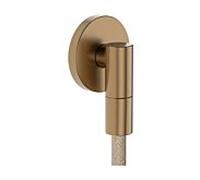 Raccord mural hansgrohe FixFit Fine S 28882140 avec clapet anti-retour, S, rond, bronze brossé