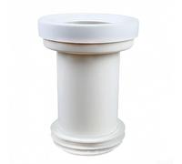 Raccord mural pour cuvette de toilette, tuyau d'évacuation de 110 mm | Convient aux toilettes suspendues, sortie de 110 mm, entrée de 97 à 107 mm, polypropylène et caoutchouc