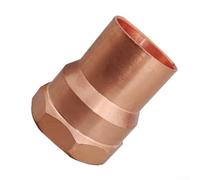 Raccord NPT en cuivre de 1,9 cm pour tubes de type M L K (2) | Transpire le NPT femelle, taille 1,9 cm, joint de soudure sécurisé, sans danger pour l'eau potable, compatible CVC