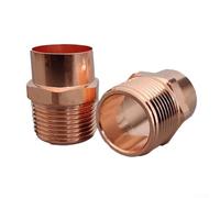 Raccord NPT en cuivre de 1,9 cm pour tubes de type M L K (8) | Transpire le NPT femelle, taille 1,9 cm, joint de soudure sécurisé, sans danger pour l'eau potable, compatible CVC