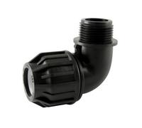 Raccord PE compression - Adaptateur coudé à 90° mâle PE Compression Codital Ø40-1""1/4 de Codital