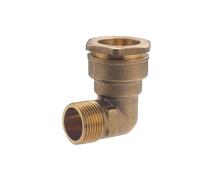 Raccord PE Laiton Coude Ø25 - Mâle 20x27 (3/4) NOYON & THIEBAULT