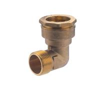 Raccord PE Laiton Coude Ø32 - Mâle 26x34 (1') NOYON & THIEBAULT