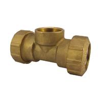 Raccord PE Laiton en T 40mm, Filetage Intérieur, Eau Potable
