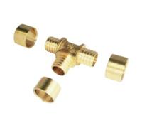 Raccord PER à glissement - Té égal - Diamètre 16 mm BOUTTÉ