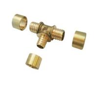 Raccord PER à glissement - Té réduit - Diamètre tubes 16-12-16 mm BOUTTÉ