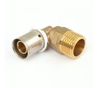 Raccord PER à sertir - Coude mâle - Diam 16mm - Filetage 15x21 BOUTTÉ