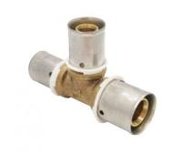 Raccord PER à sertir - Té réduit - Diamètre tubes 20-16-20 mm BOUTTÉ