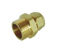 Raccord PER droit SOMATHERM - Ø 25 - filetage 1 - fixation à compression