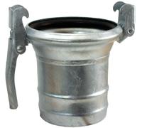Raccord pièce femelle galvanisé, DN 120 mm, 5" Embout de tuyau extérieur 120 mm - système italien