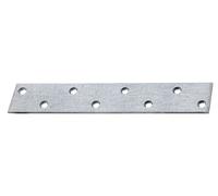 Raccord plat. L.170mm L.30mm S.3mm STA sendzimir zingué Nb. Trous 8 GAH