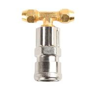 Raccord pneumatique à trois voies 6 mm en métal pour compresseur d'air, réservoir de gaz, utilisation sur camions et remorques (B)