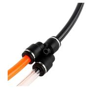 Raccord pneumatique à trois voies noir de type Y PY PW | Poussée rapide for connecter la variable à dégagement rapide 4 6 8 10 12 14 16 mm(PY 4mm)