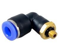 Raccord pneumatique de type L, compatible avec plusieurs types de tubes, modèle PL6-M5, quantité : 30 pièces