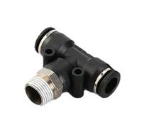 Raccord Pneumatique Enfichable Rapide, Air Fileté BSPT | Tailles PC6/PL4 et 1/8-1/2" for configurations de lignes d'air.(PB10,02)