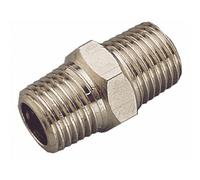 Raccord pneumatique - mamelon double - filetage conique mâle A2 1/2"G et 1/2"G - 15 bars - A2 1212 PRÉVOST