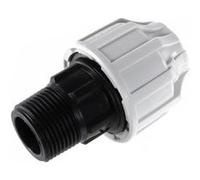 SOMATHERM FOR YOU, Raccord plastique droit pour tube PE Ø50 mm - Mâle 1"1/2 - Installation facile pour irrigation - Résistant à 16 bars et 80°C - Norme ACS - Étanchéité fiable