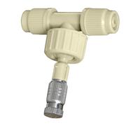 Raccord pour brumisation - Jonction connecteur Ø6x10mm - Buse chromée - Installation facile - Connexion sécurisée
