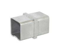 Raccord pour main courante - tube carré 40 x 40 mm - inox 316 - liaison 2 tubes - brossé Design Production