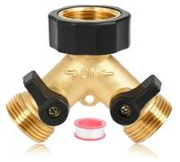 Raccord pour robinet d'eau, tuyau d'arrosage, distributeur en Y, vanne à deux voies, raccord de 3/4 de pouce
