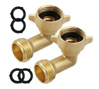 Raccord pour tuyau Embout coudé 90 degrés en laiton anti-fuite | Raccords de tuyau d'arrosage Évier, Irrigation Extérieure, Cuisine, Douche, Support Alimentation, Égout