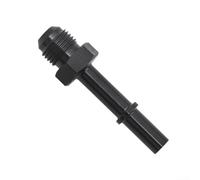 Raccord poussoir en aluminium 6AN 8AN mâle vers 0,95 cm 5/16" pour conduite de carburant EFI | Retour d'huile | Pour systèmes de refroidissement LS Swap et transmission | Noir (AN6-5/16)