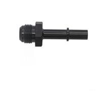 Raccord poussoir en aluminium 6AN 8AN mâle vers 0,95 cm 5/16" pour conduite de carburant EFI | Retour d'huile | Pour systèmes de refroidissement LS Swap et transmission | Noir (AN8-3/8)